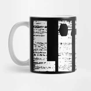 Distressed Look Weightlifting Gift For Weightlifters Mug